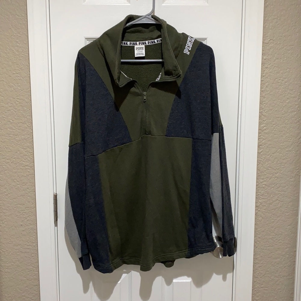 PINK Victoria’s Secret green pullover